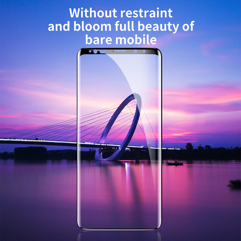 Miếng Dán Kính Cường Lực Full Màn Samsung Galaxy Note 9 Hiệu Baseus được phủ một lớp chống chói khả năng chiu lực cao không thua vì cường lực sịn khác.